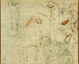 Studi di decorazioni per la Galleria Farnese da Annibale Carracci
